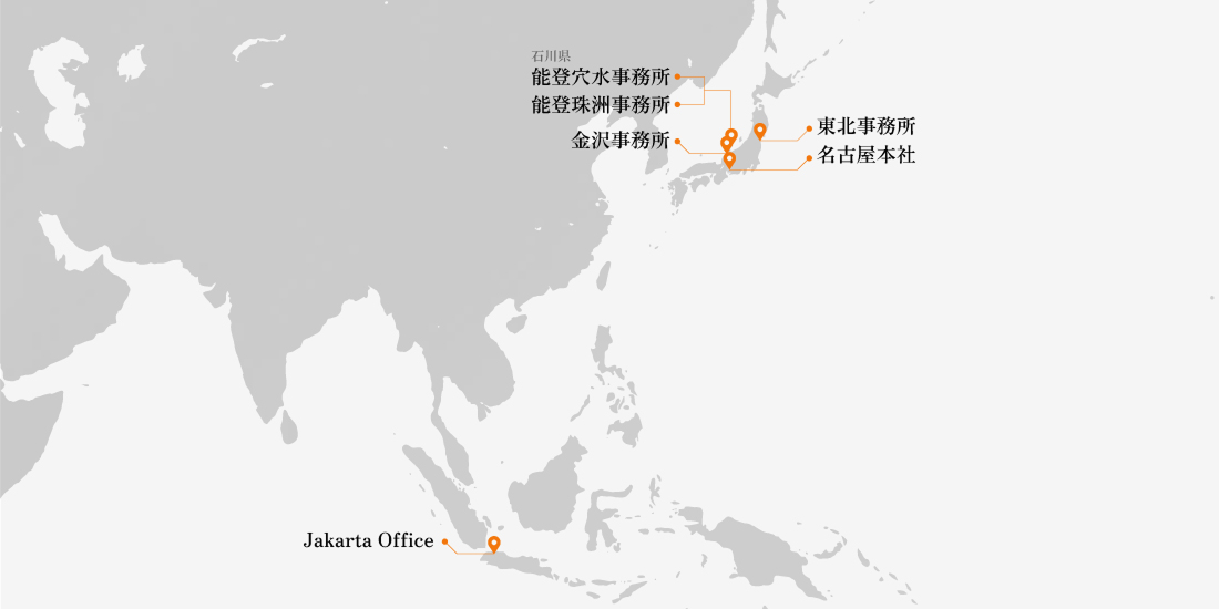 株式会社JMEの拠点地図
